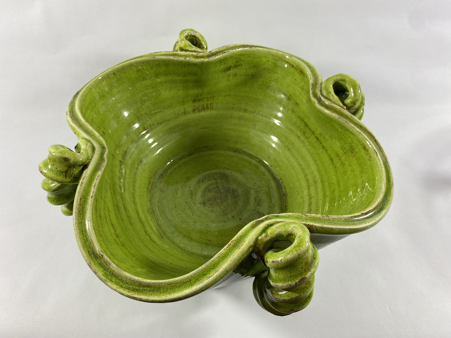 Italian Green Ceramic Bowl