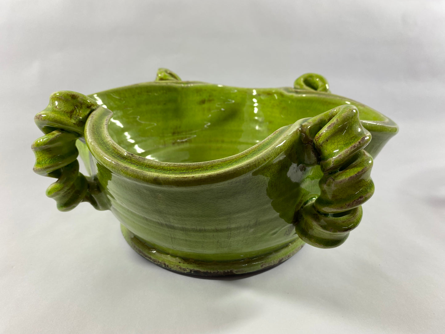 Italian Green Ceramic Bowl